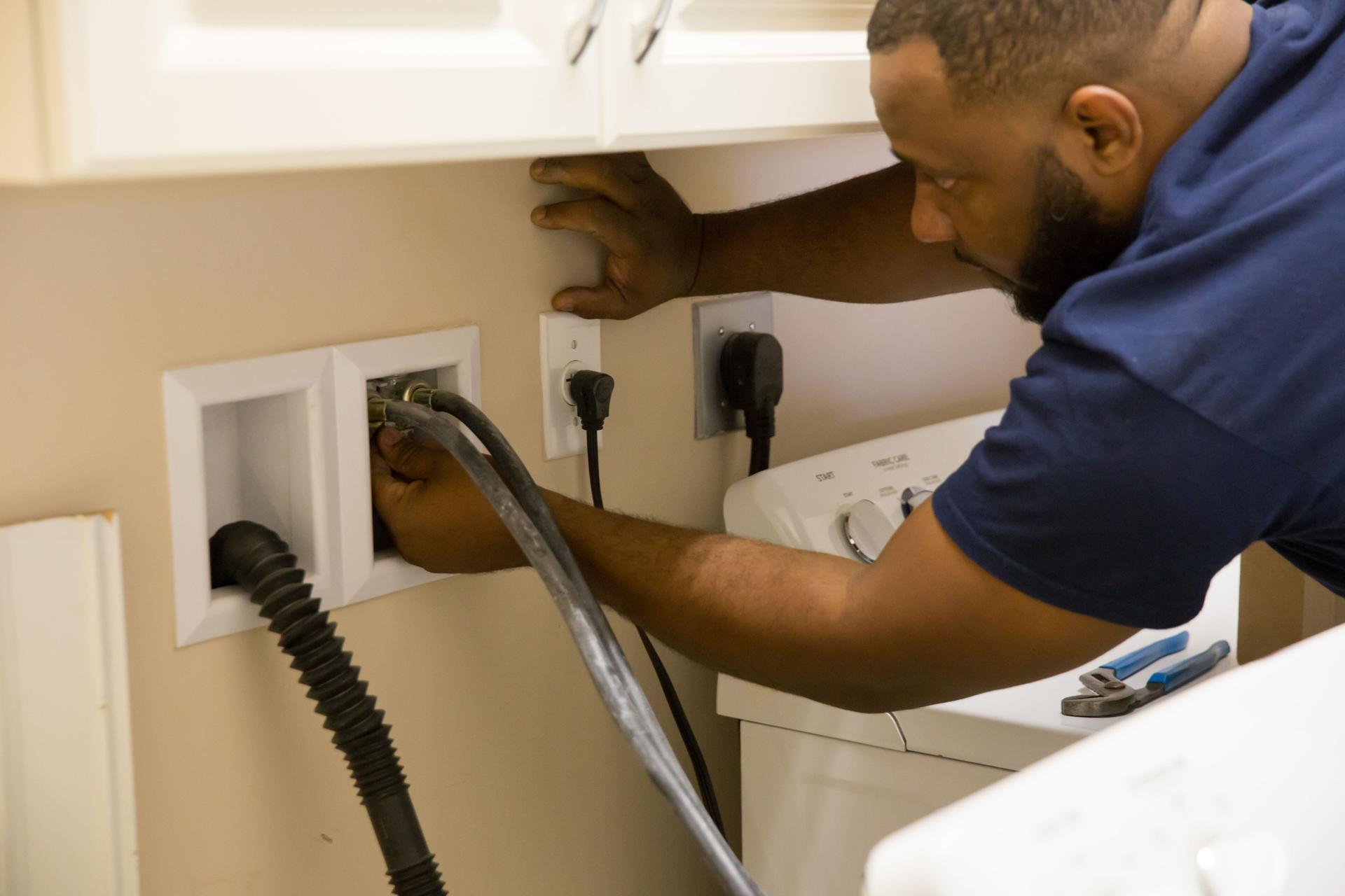 Series- Removing water lines attached to washing machine